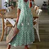 Luna | Flattering Bohemian A-Line Maxi Dress