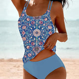 Madeleine | Vintage Floral Print Tankini Set (Copy)