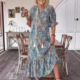 Gene | Boho Grace Midi Dress