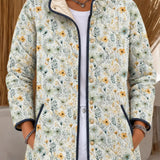 Judith | Light Quilted Jacket with Yellow Florals