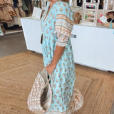 Mana | Chic Floral V-Neck Maxi Dress