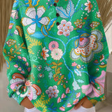Elina | Vibrant Ethnic Floral Print Sweater