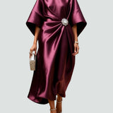Dolores | Elegant Flowing Evening Midi Dress