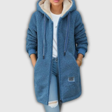 Kristen | Cozy Hooded Teddy Jacket