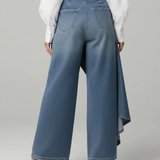 Laura | Wrap-Style Denim Pants