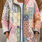 Deborah | Geometric Patchwork Quilted Jacket