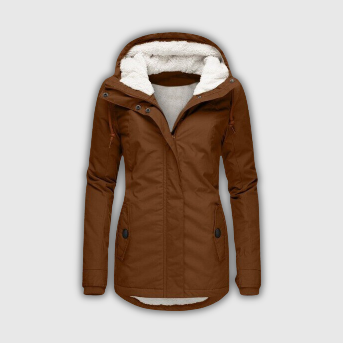 Michelle | Teddy-Lined Hooded Winter Parka