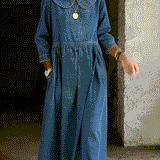 Olivia | Peter Pan Collar Denim Dress