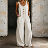 Vivienne | Vintage-Wash Cotton Denim Overalls