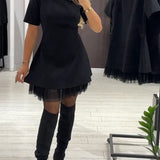 Cassie - A-Line Patchwork Dress