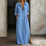 Daphne | Button-Front Denim Dress