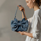Agatha | Bow Denim Bag