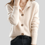 Claire | Retro Cashmere Cardigan