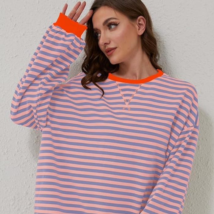 Heidi | Oversized Striped Sweater