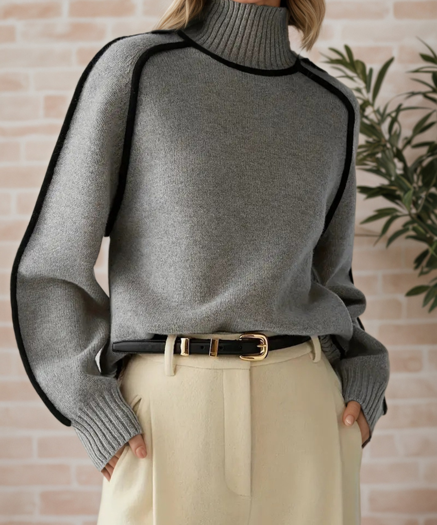 Donna | Elegant Mock-Neck Sweater