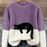 Chloé | Soft Cat Graphic Sweater