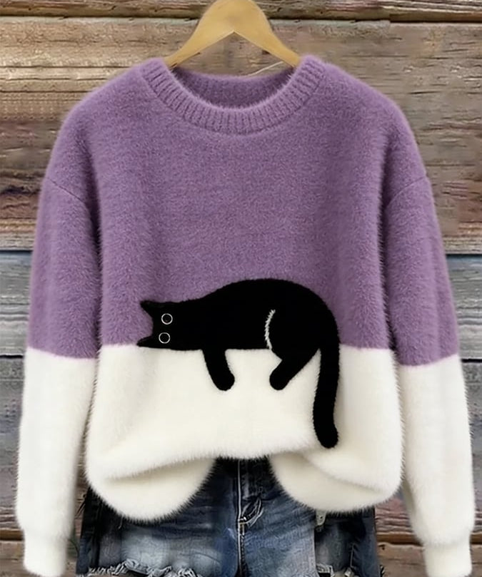 Chloé | Soft Cat Graphic Sweater
