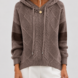 Emily | Cable-Knit Hooded Sweater