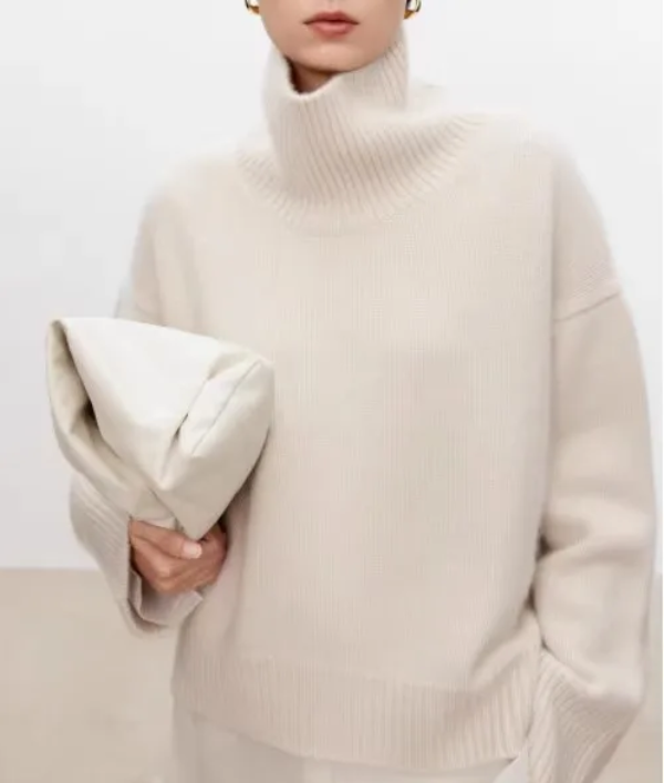 Anneliese | Cable-Knit Turtleneck Sweater
