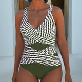 Ashley | Swimsuit with Cross Over Design for Resort Casual Wear