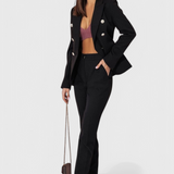 Rosalind Fitted Blazer with Slim Trousers