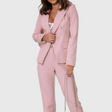 Rosalind Fitted Blazer with Slim Trousers