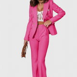 Rosalind Fitted Blazer with Slim Trousers