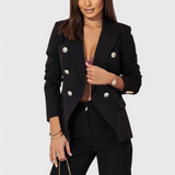 Rosalind Fitted Blazer with Slim Trousers