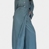 Marisol Casual Shirt and Skirt Pants Set