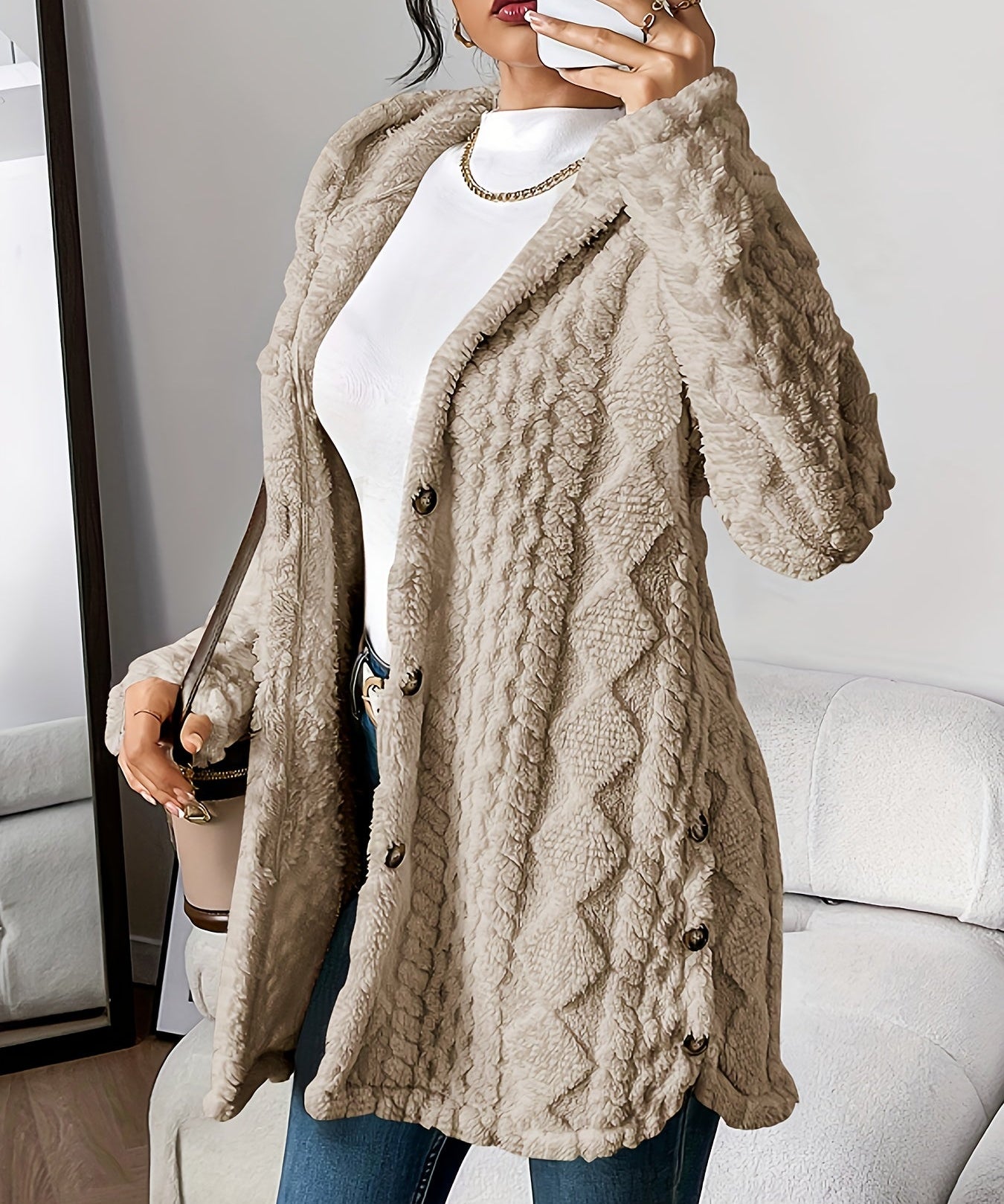 Danielle | Plush Hooded Jacket