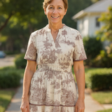 Eliza | Classic Toile Maxi Dress