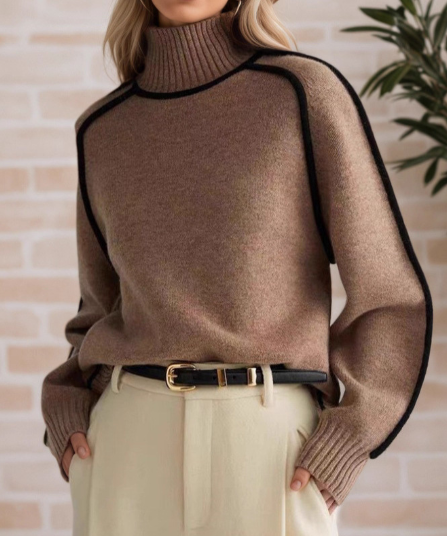 Donna | Elegant Mock-Neck Sweater