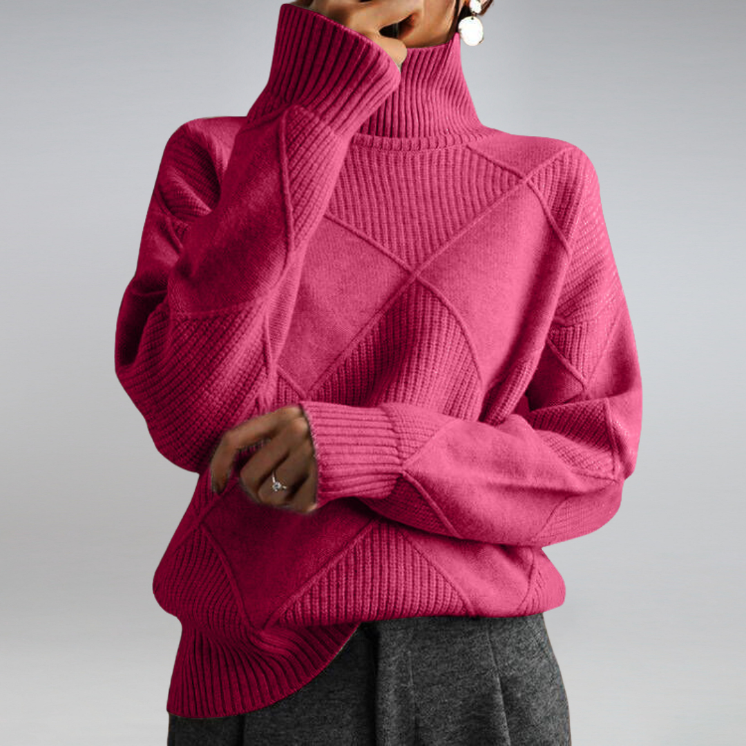 Adelheid | Cable-Knit Turtleneck Sweater