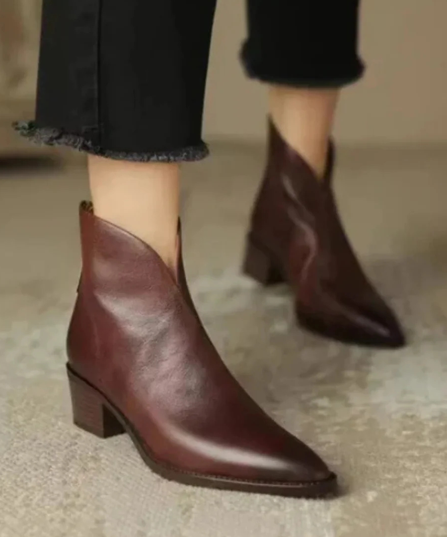 Camille | Low Heel Ankle Boots