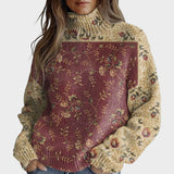 Arlene | Art Knit Turtleneck Sweater