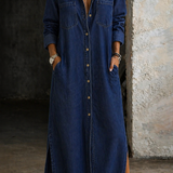 Daphne | Button-Front Denim Dress