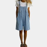 Marilyn | Soft Cotton Denim Romper