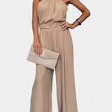 Sibyl Halter Ensemble with Flowing Silhouette