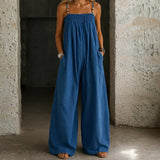 Maggie | Wide-Leg Denim Jumpsuit