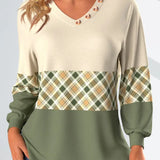 Annelie | Checked Detail Sweater