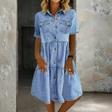 Sabrina | Casual Denim Dress