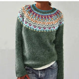 Sieglinde | Nordic-Pattern Cable-Knit Sweater