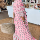 Mana | Chic Floral V-Neck Maxi Dress