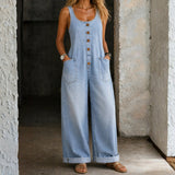 Susan | Vintage-Wash Cotton Jumpsuit