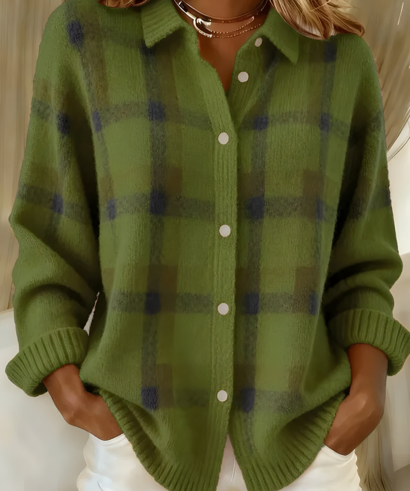 Camille™ | Plaid Cardigan