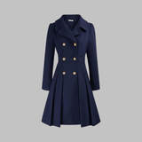 Dami - Elegant Double-Breasted Long-Sleeve Coat