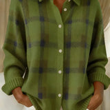 Courtney | Plaid Button Cardigan