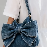 Agatha | Bow Denim Bag