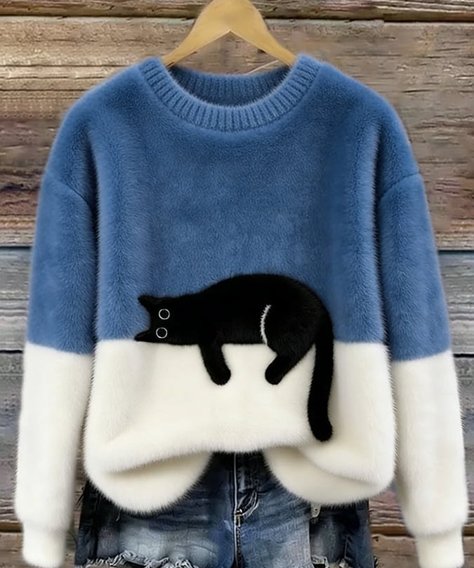 Chloé | Soft Cat Graphic Sweater