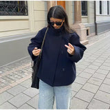 Ashley | Luxe Double-Breasted Short Coat